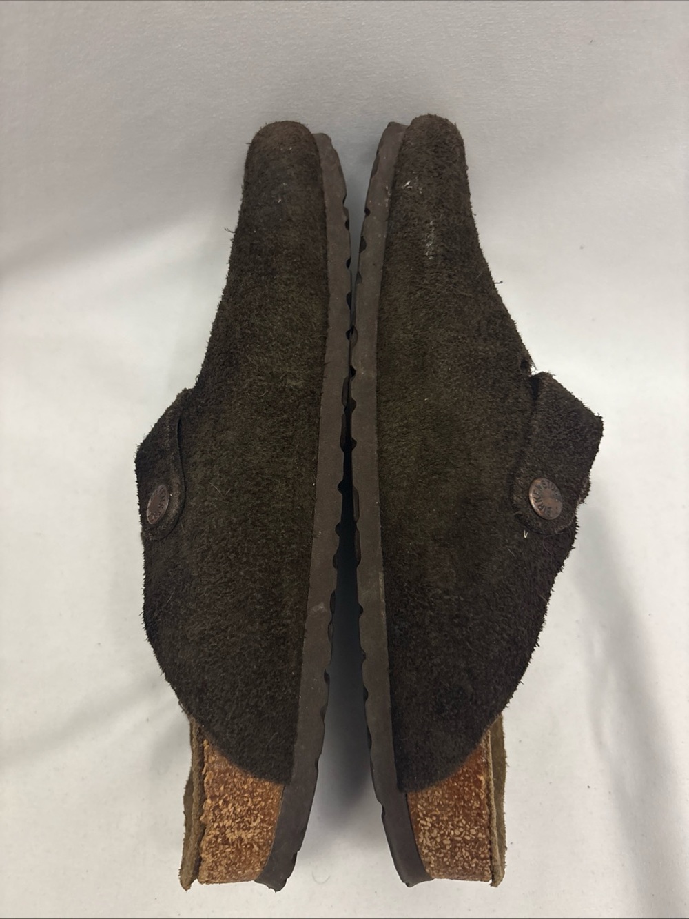 Birkenstock BOSTON SOFT Footbed Slide Clog EU 39 L8 M6 Brown Suede Leather Women - Picture 14 of 16